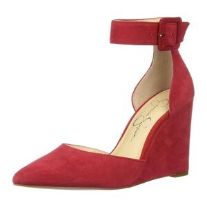 Jessica Simpson Moyra Wedge Maraschino Red